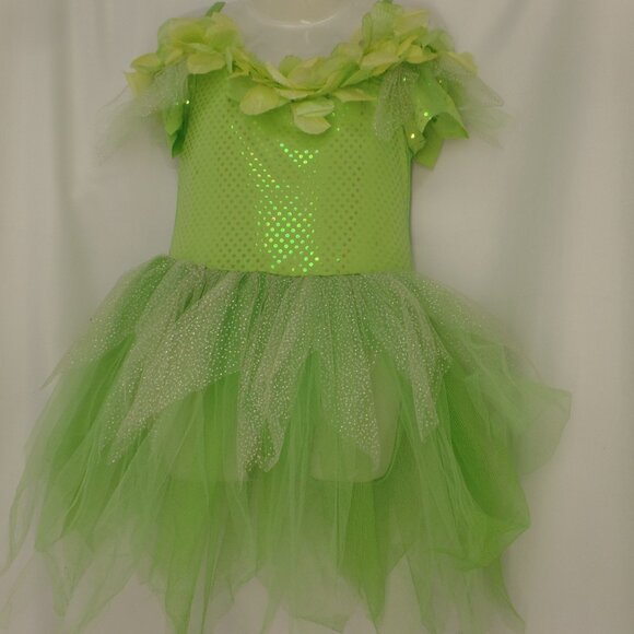 PUPPET WORKSHOP   GREEN SKIRT FAIRY DRESSUP HALLOWEEN COSTUME TUTU DRESS XS 2-4 - Picture 1 of 3